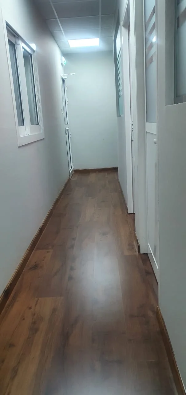 Corridor flooring and partitions